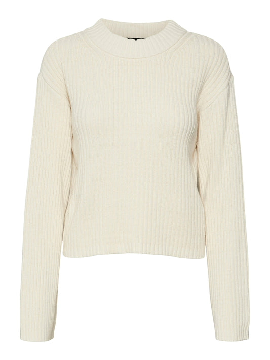 Vmhilde Ls O-neck Short Pullover Noos (Birch)