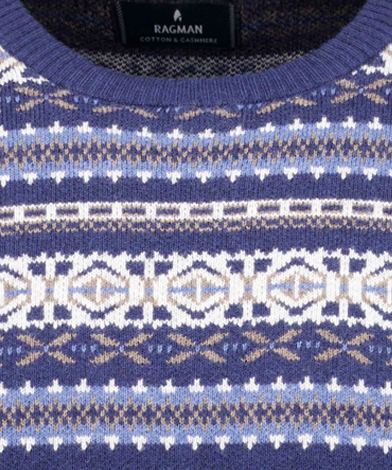 Strickpullover Jacquard (Marine)