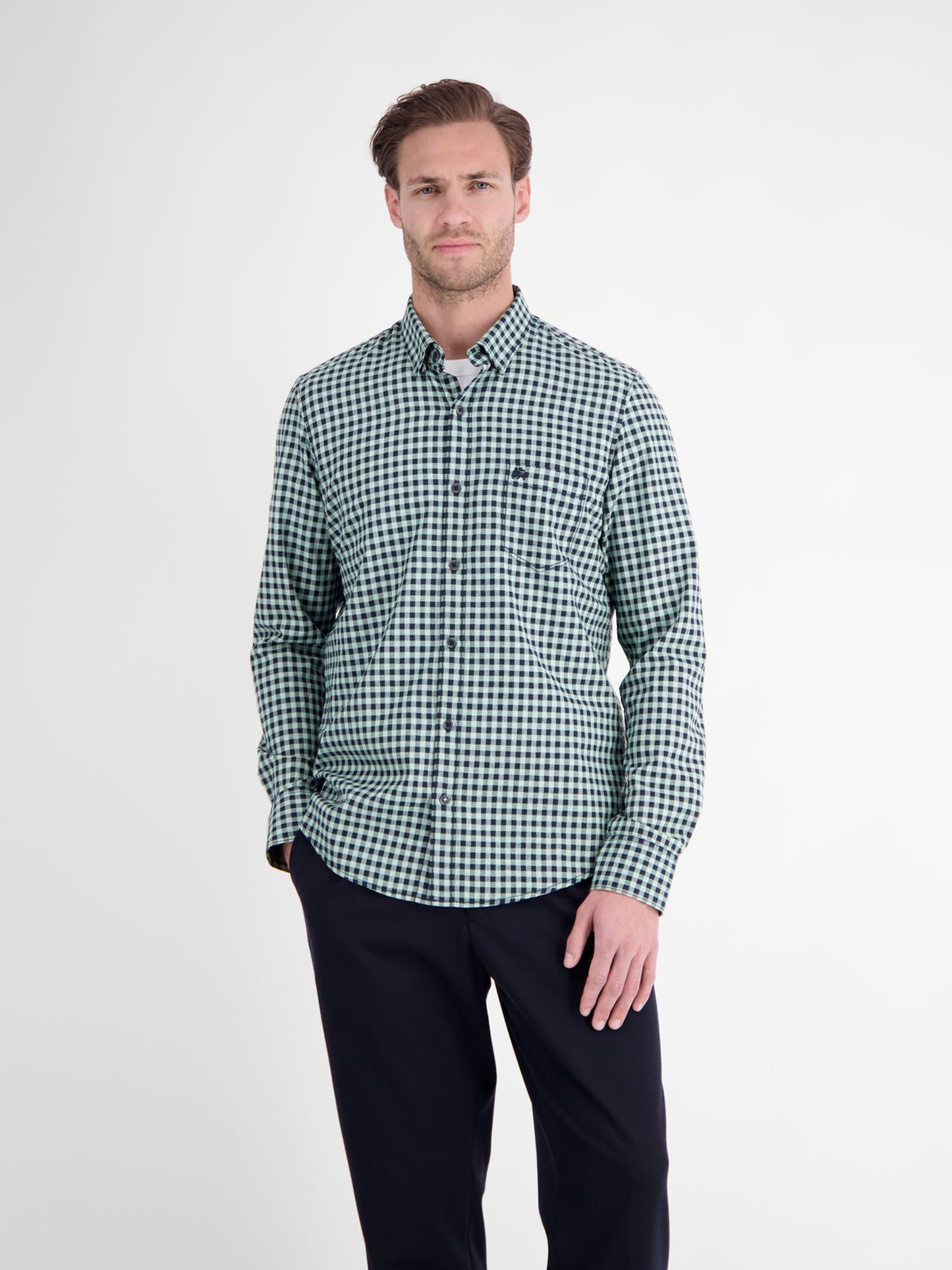 Button Down (Misty Blue)