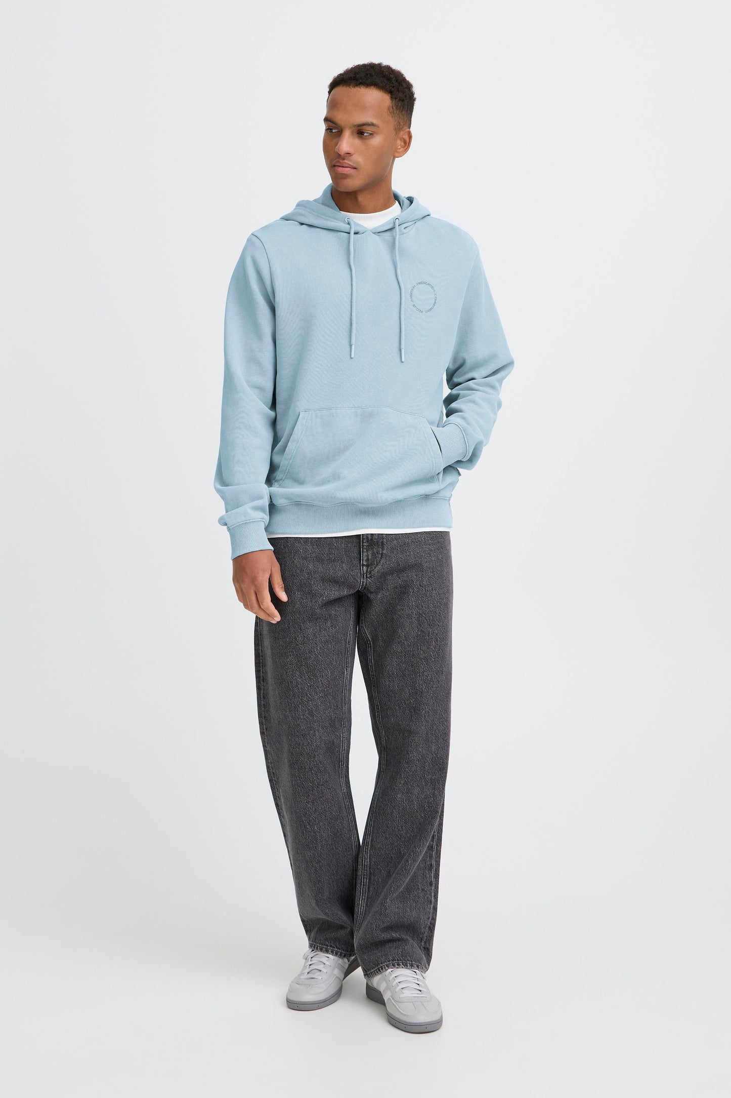 Bhfactor Hood Sweatshirt (Faded Denim)