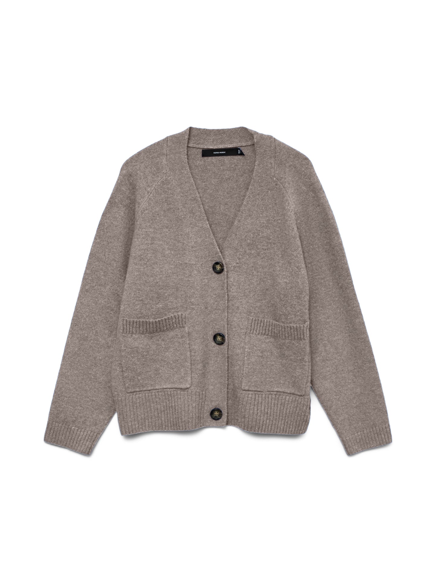 Vmboom Ls V-neck Button Cardigan Ga Noos (Moon Rock/)