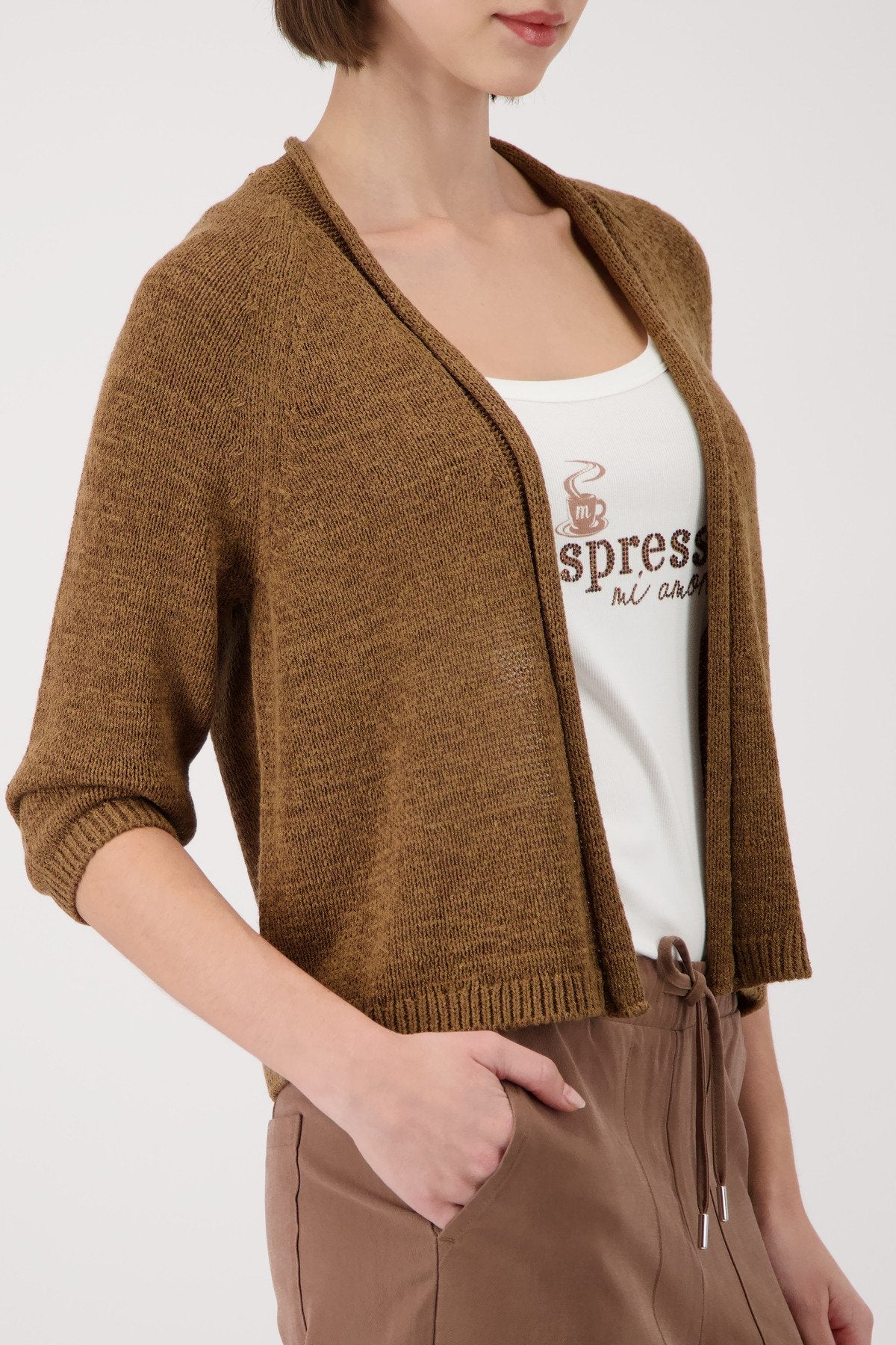 Strickjacke (Mocca)