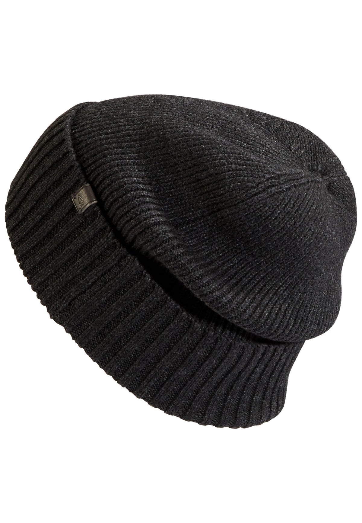 Strickmütze aus Baumwollgemisch (Asphalt)