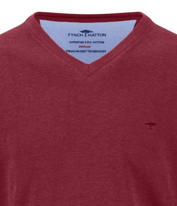 V-Neck, Superfine (Brick)