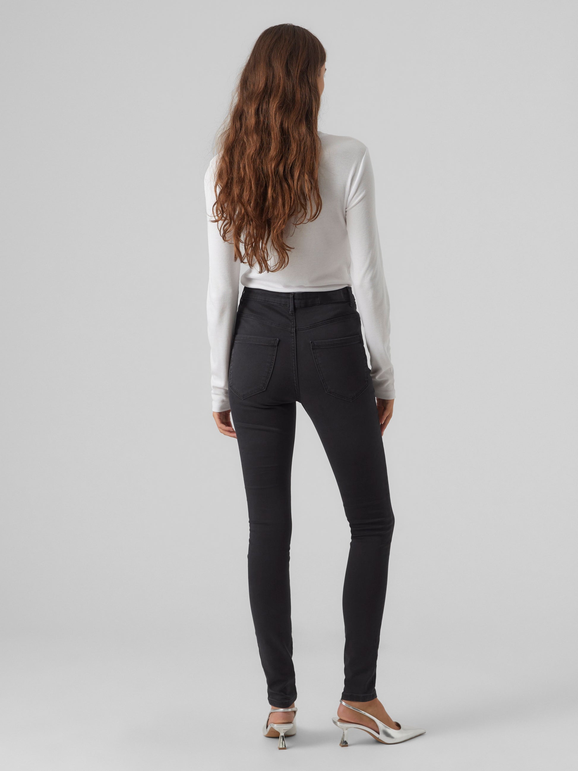 Vmroma Ls Slim Top Ga Jrs Noos (Bright White)