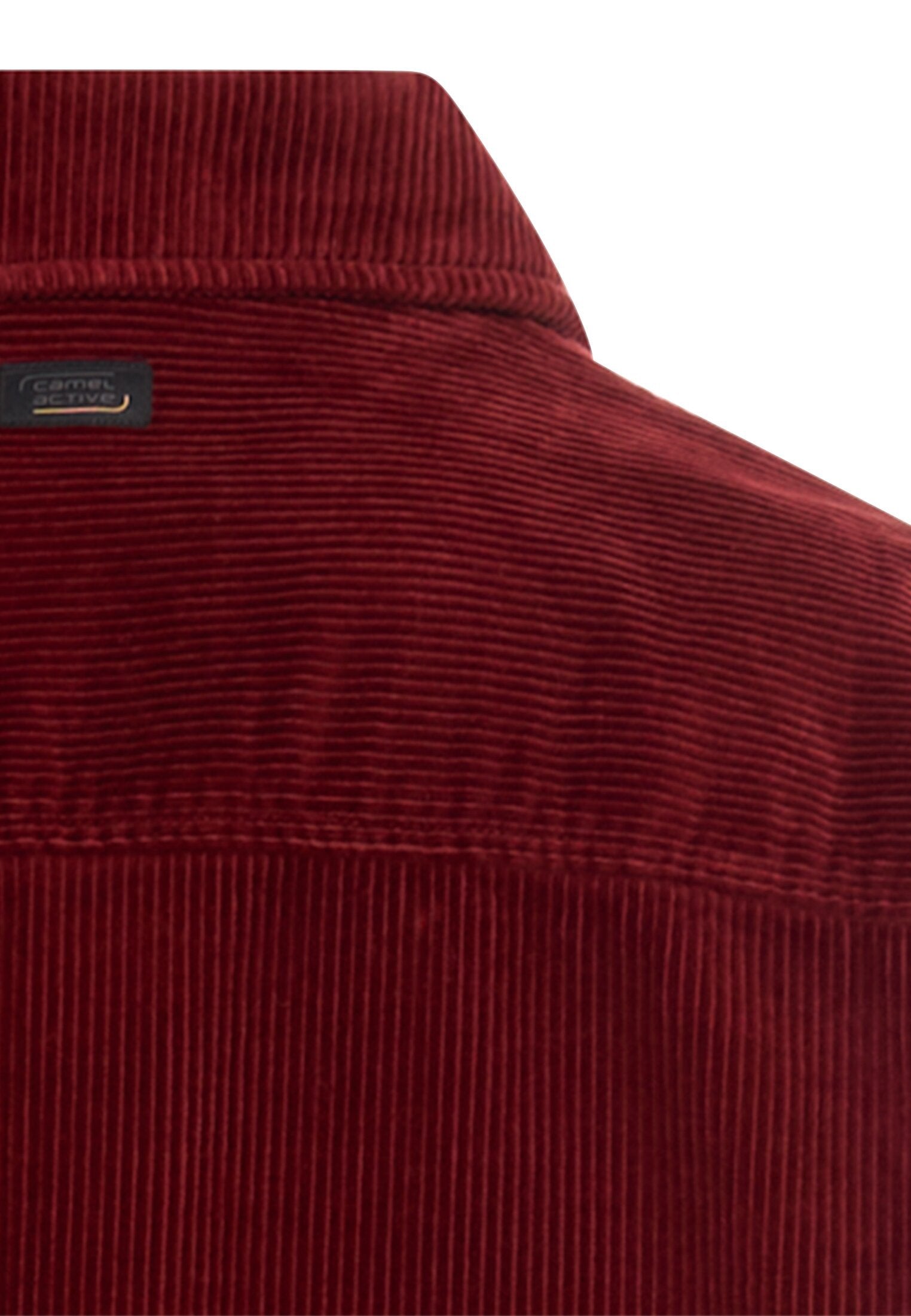 Cord Overshirt mit Druckknöpfen (Amber Red)