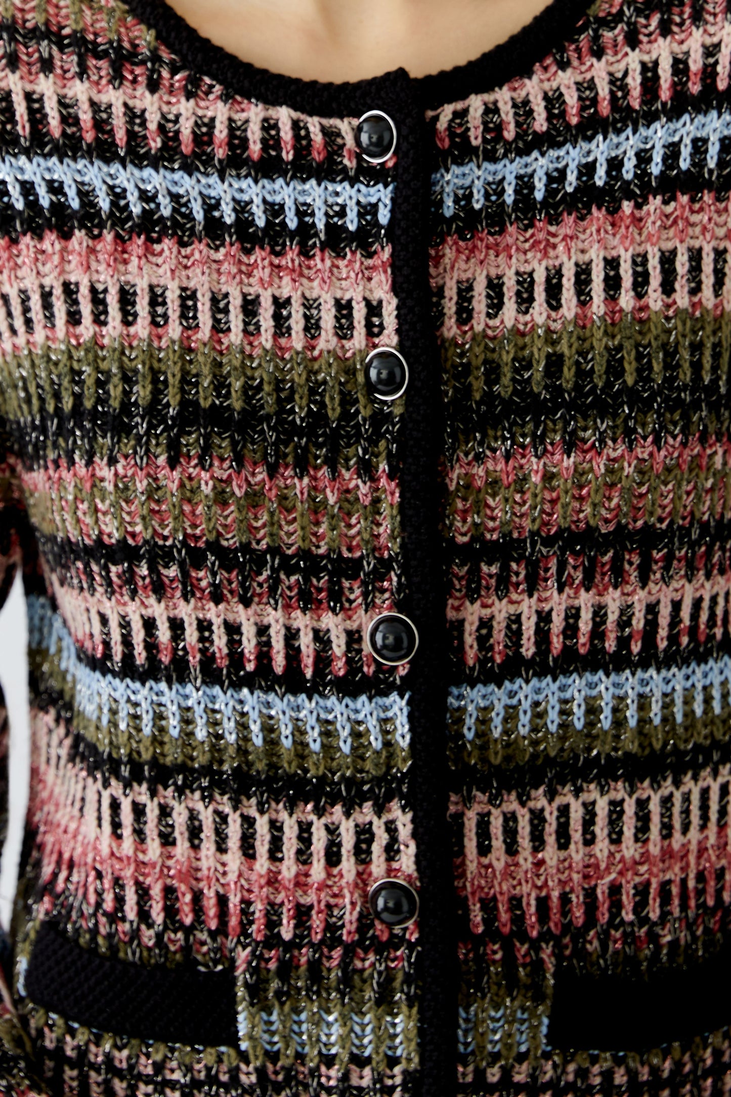 Strickjacke (Black Red)