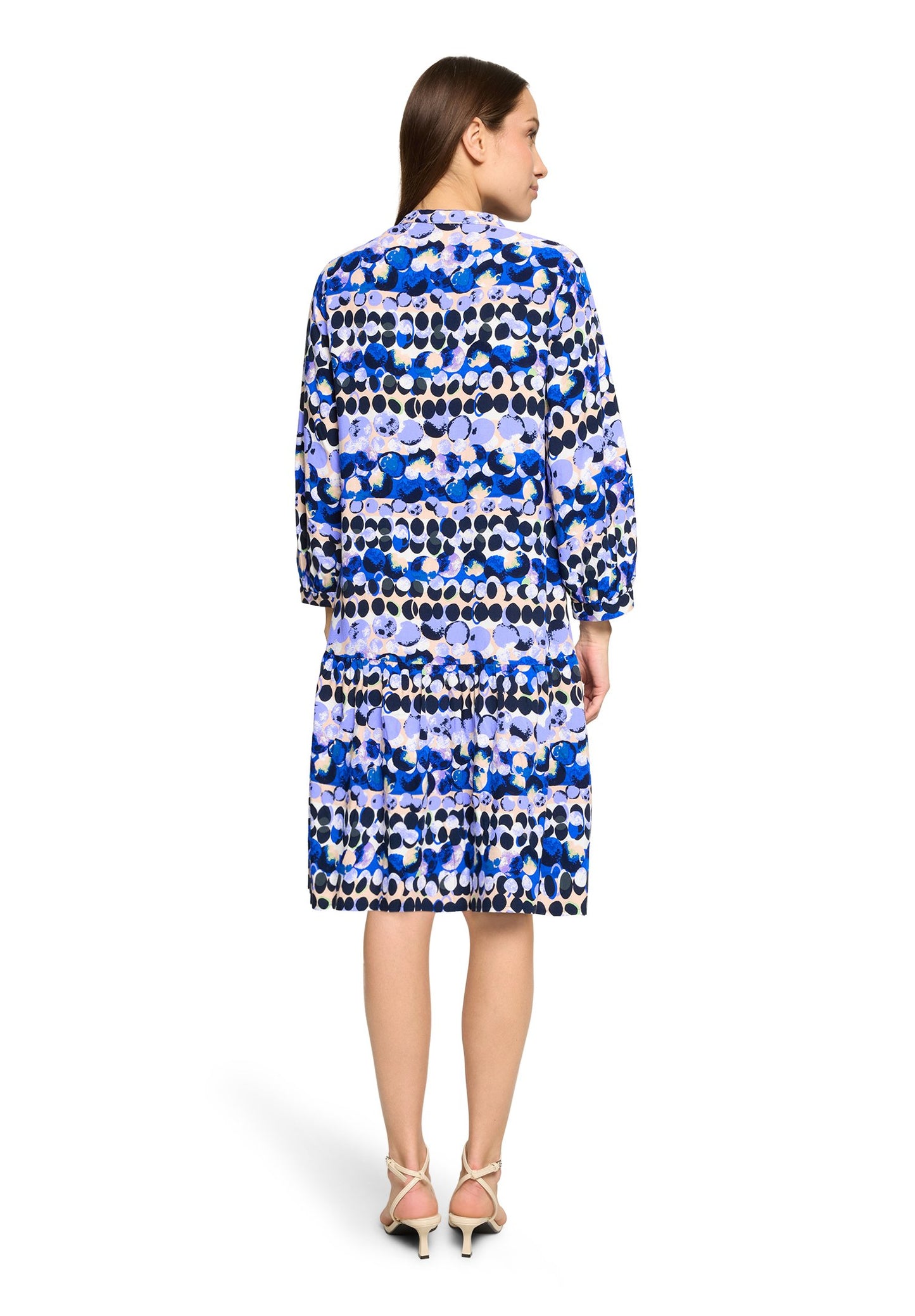 Stufenkleid (Blue/beige)
