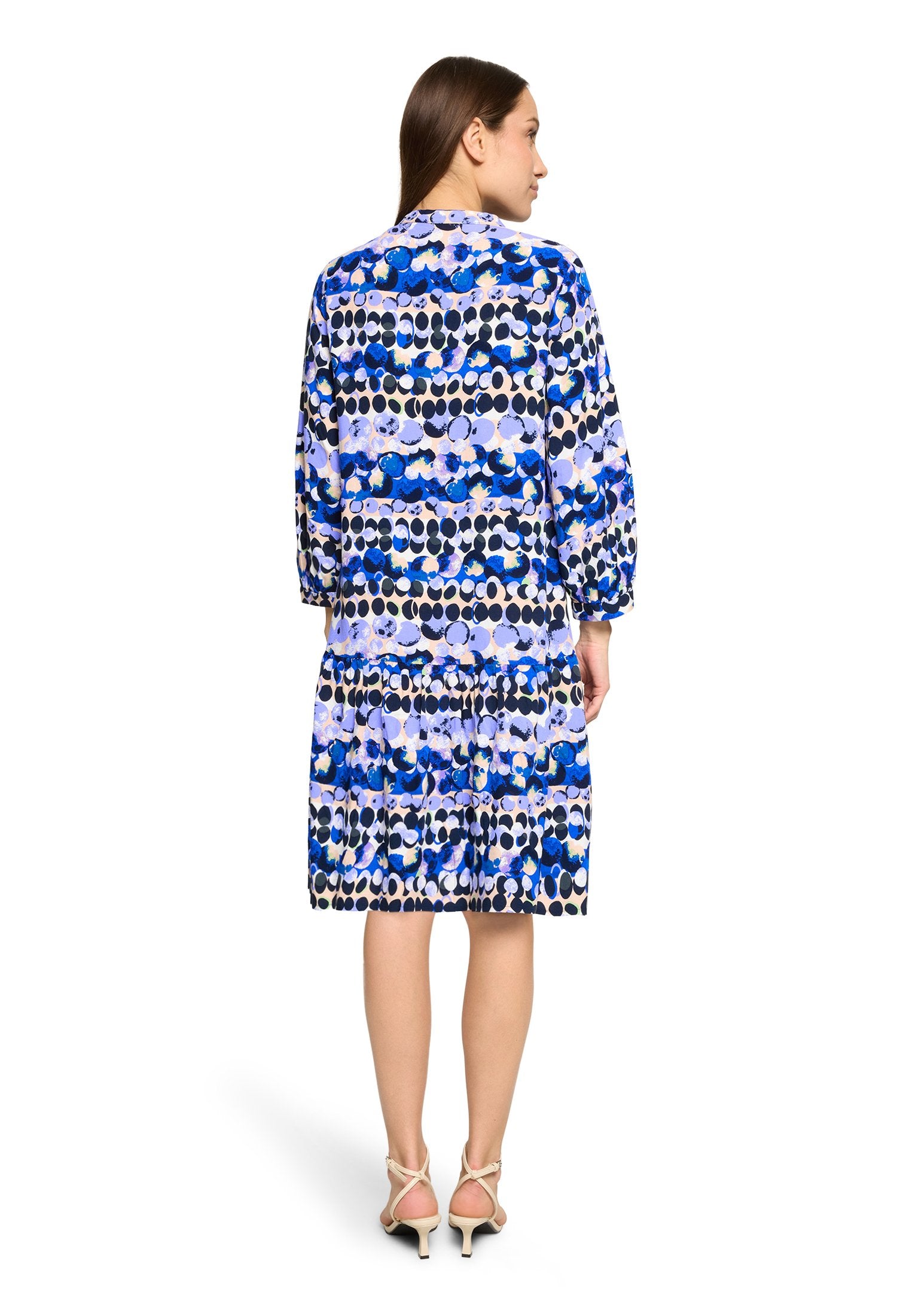 Stufenkleid (Blue/beige)