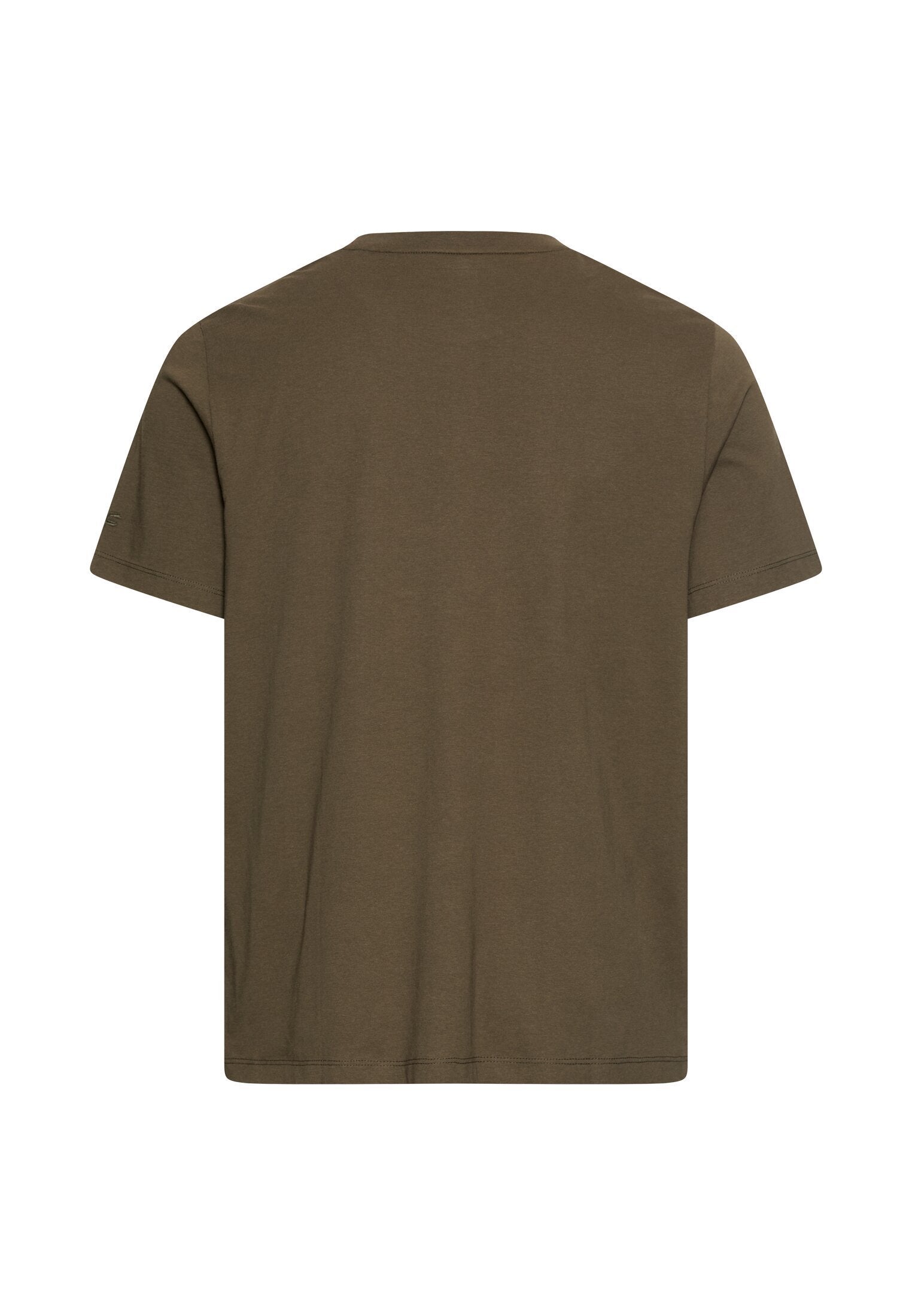 T-Shirt mit Logoprint aus organic Cotton (Dark Olive Green)