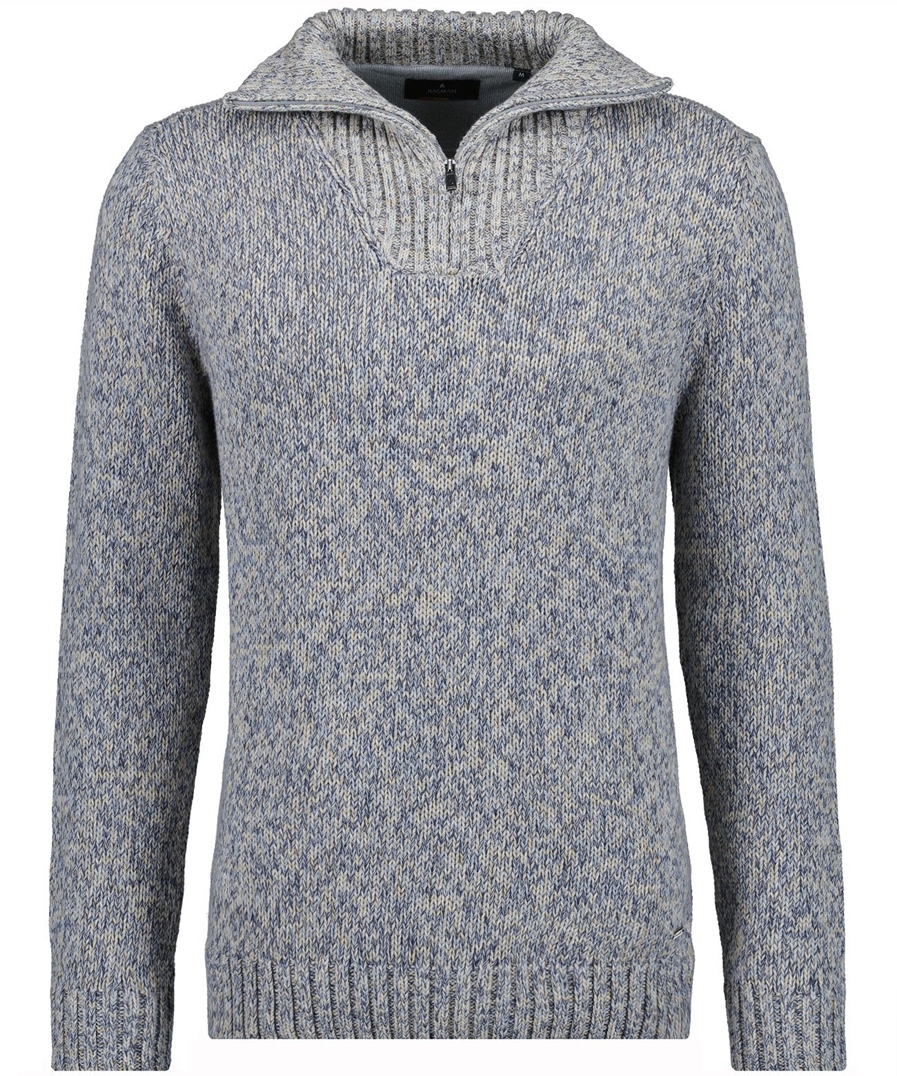 Troyer-Strickpullover Tweed (Grau Melan)