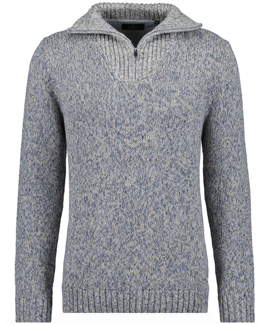 Troyer-Strickpullover Tweed (Grau Melan)