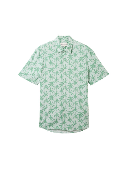 relaxed printed shirt (Green Summer P)