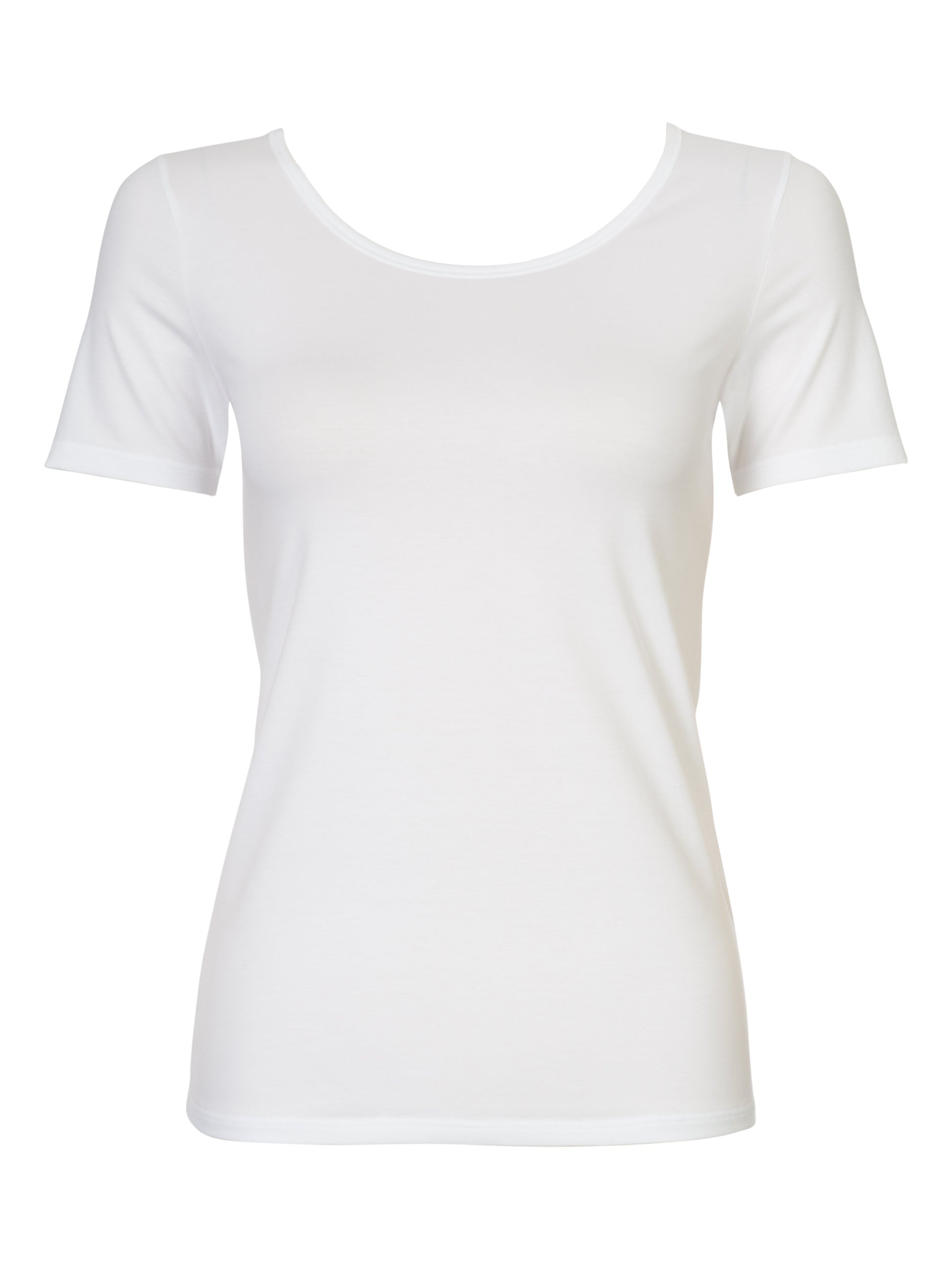 DAMEN Top kurzarm (Weiss)