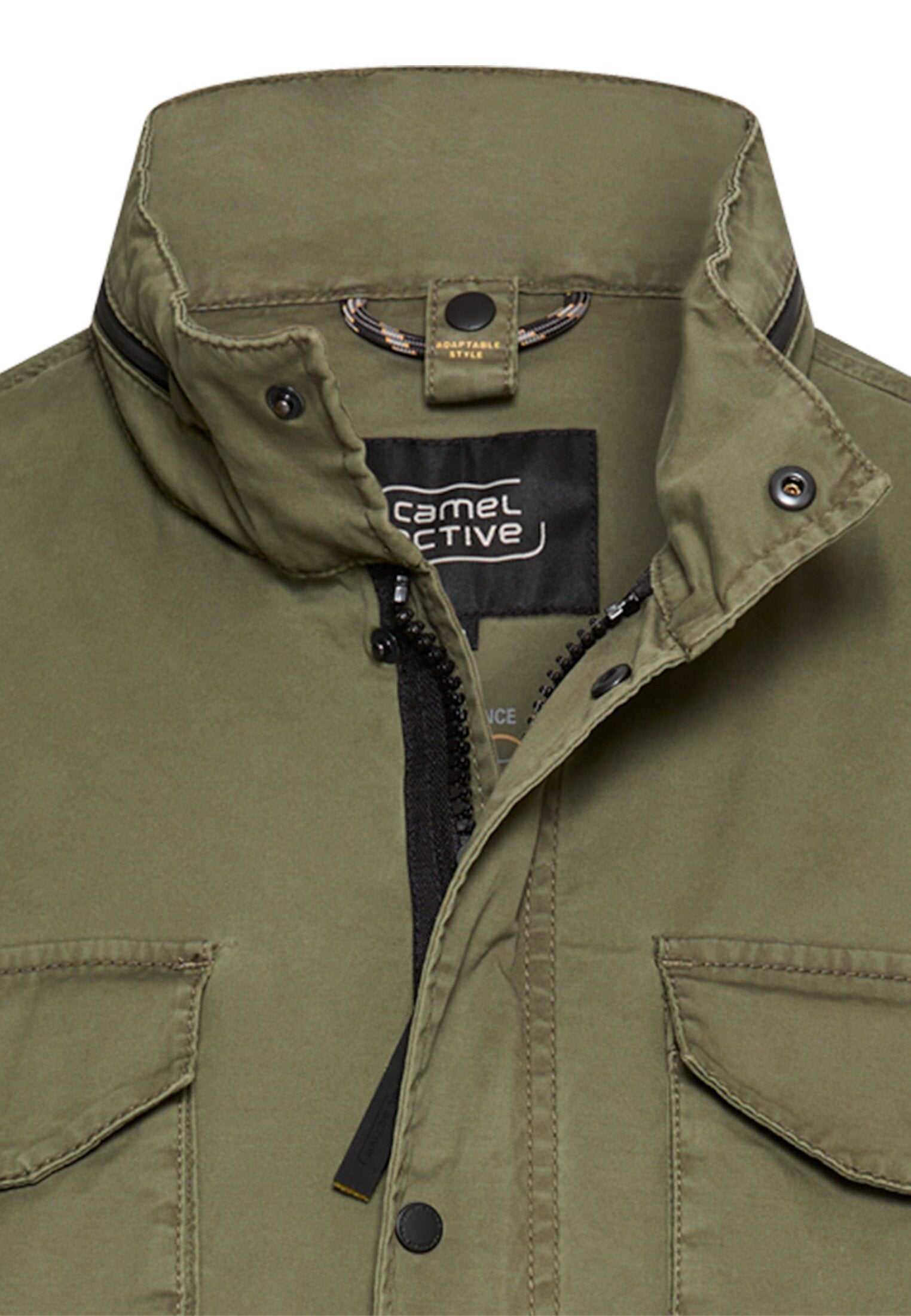 Blouson mit rollbarer Kapuze (Deep Olive)