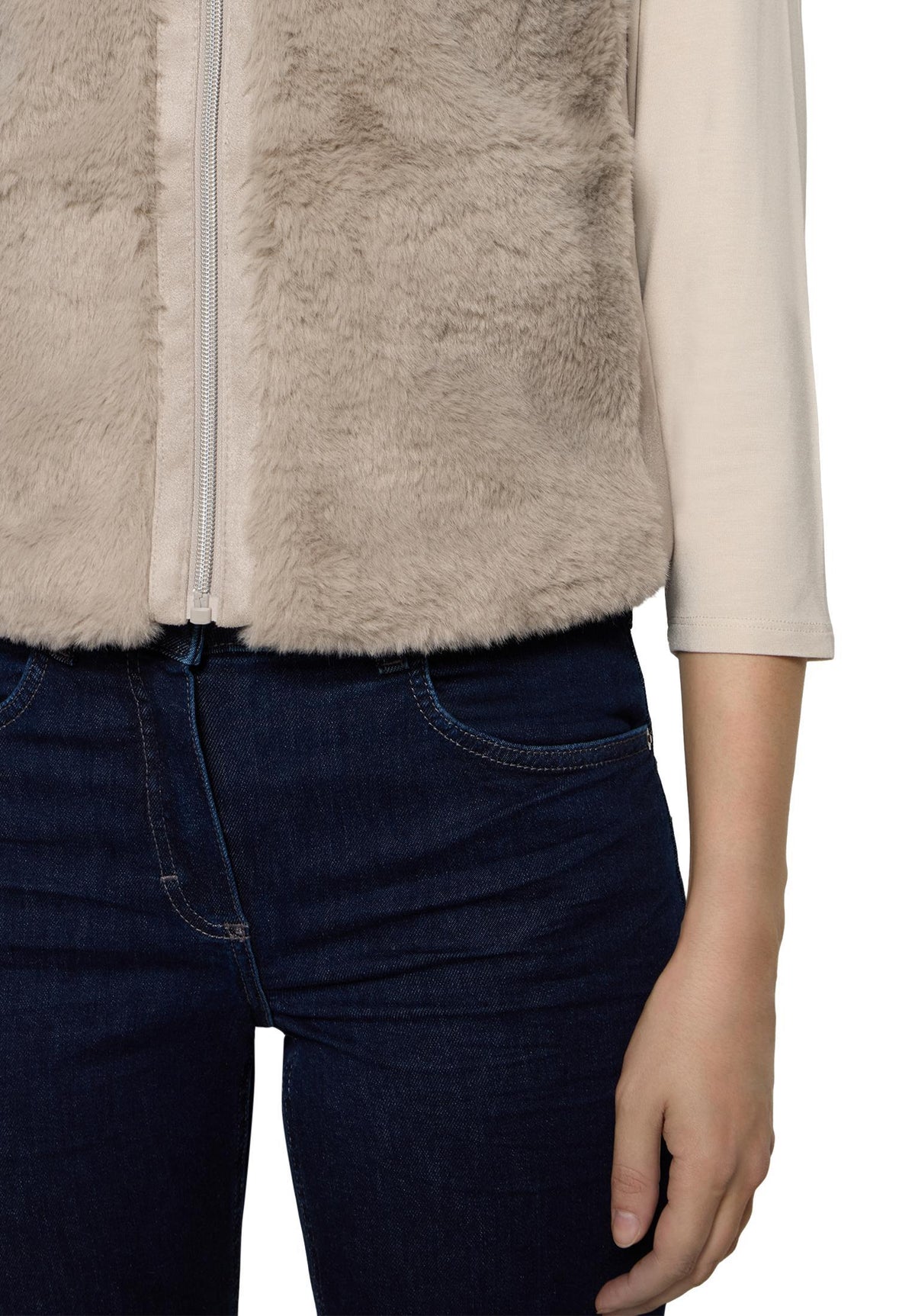 Plüschweste (Bright Taupe)
