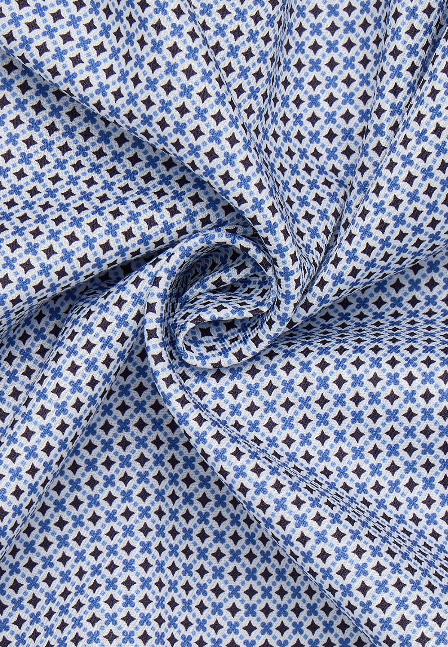 Hemd Twill Langarm (Mittelblau)