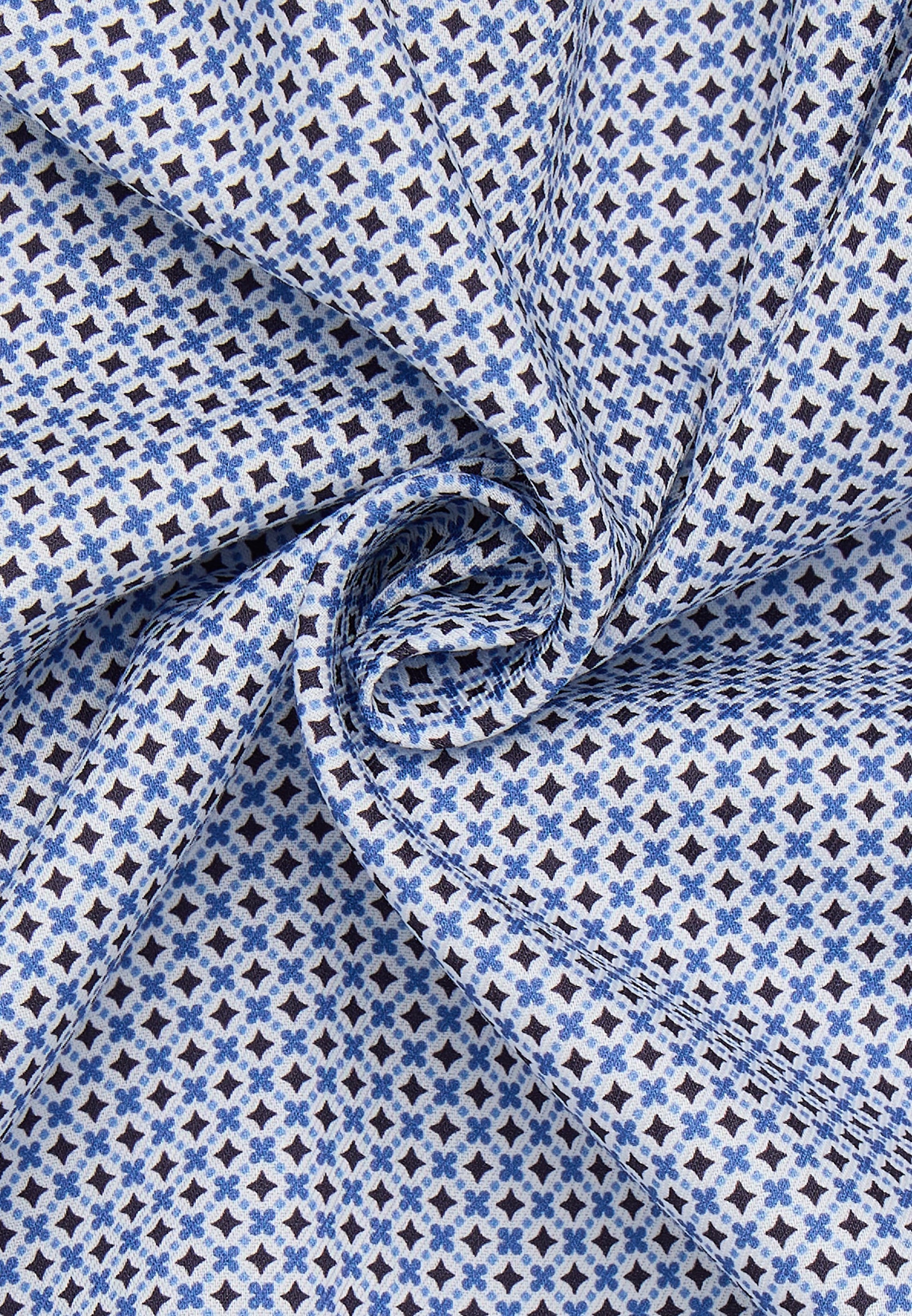 Hemd Twill Langarm (Mittelblau)