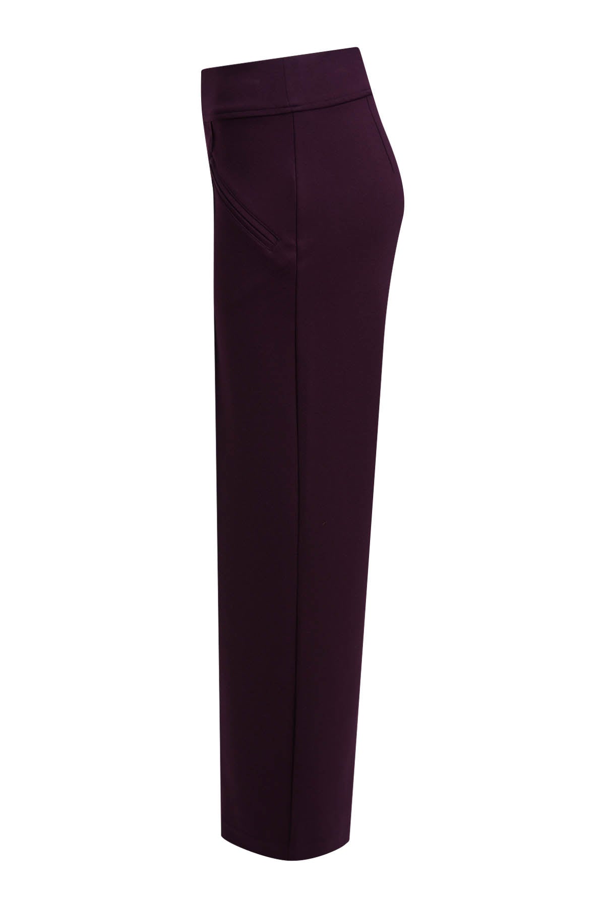 Interlock Pants With Zipped Pockets (Plum)