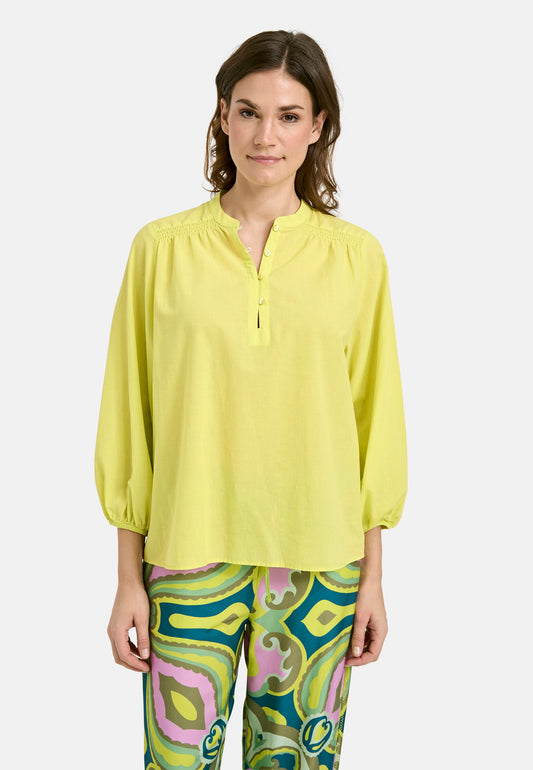 Voluminous Voile Blouse (Lime)