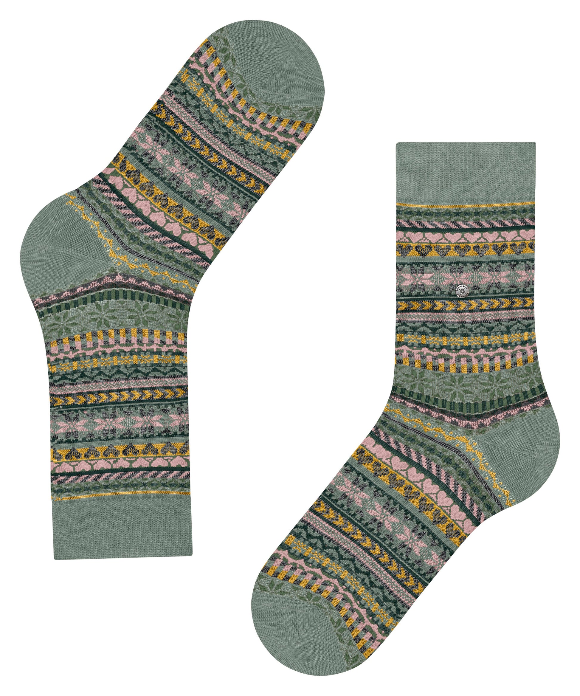 Burlington Fair Isle Delight Damen (Sage)