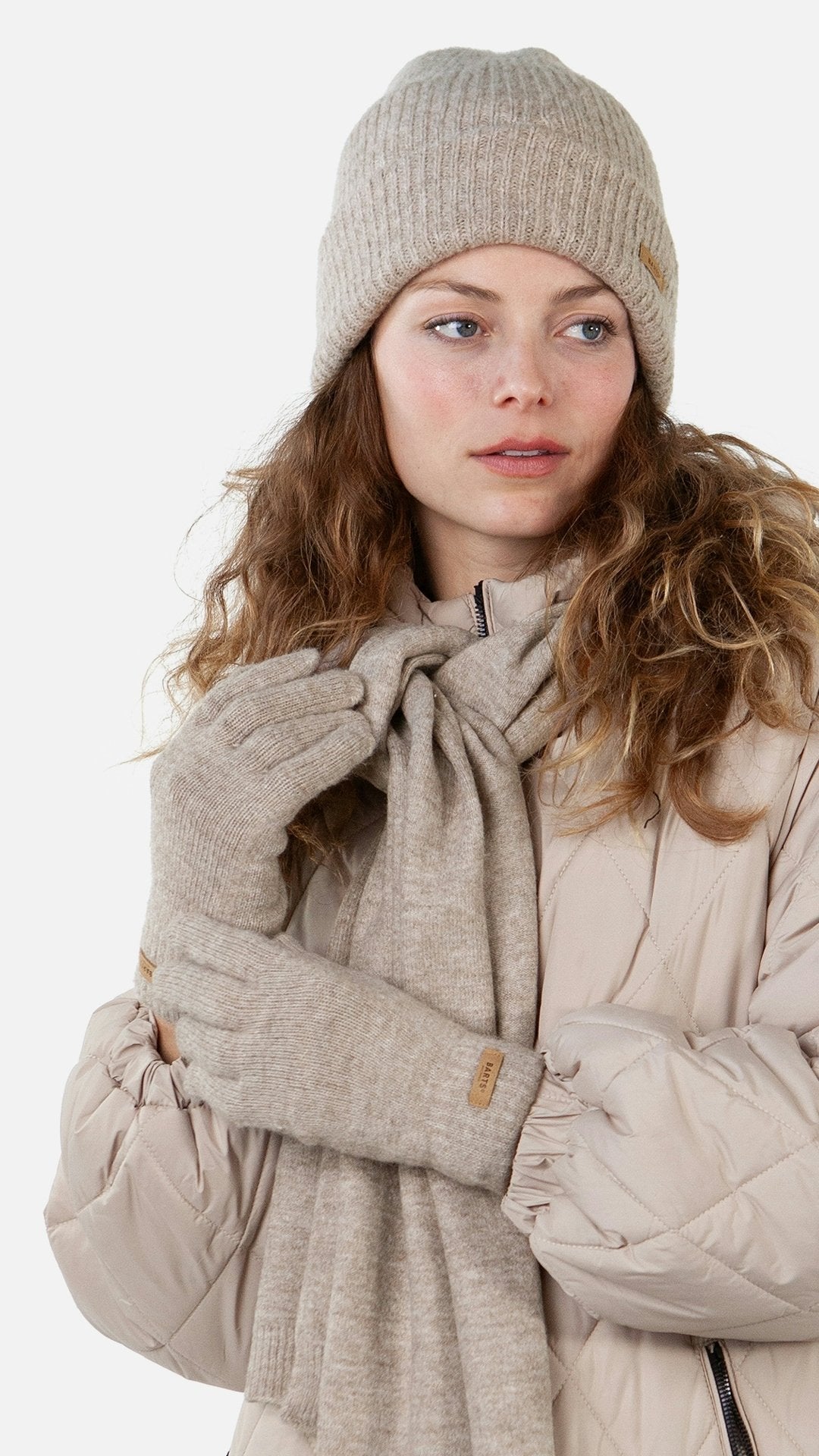 Witzia Gloves (Beige Light Brown)