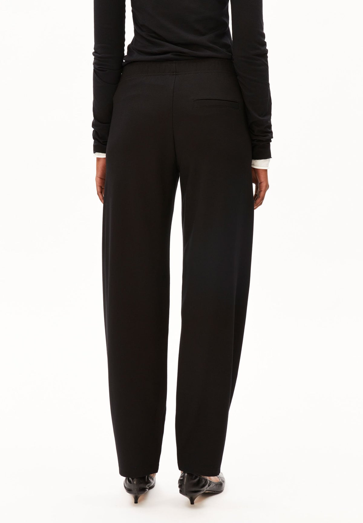 Basic Jersey Barrel Pant (Black)