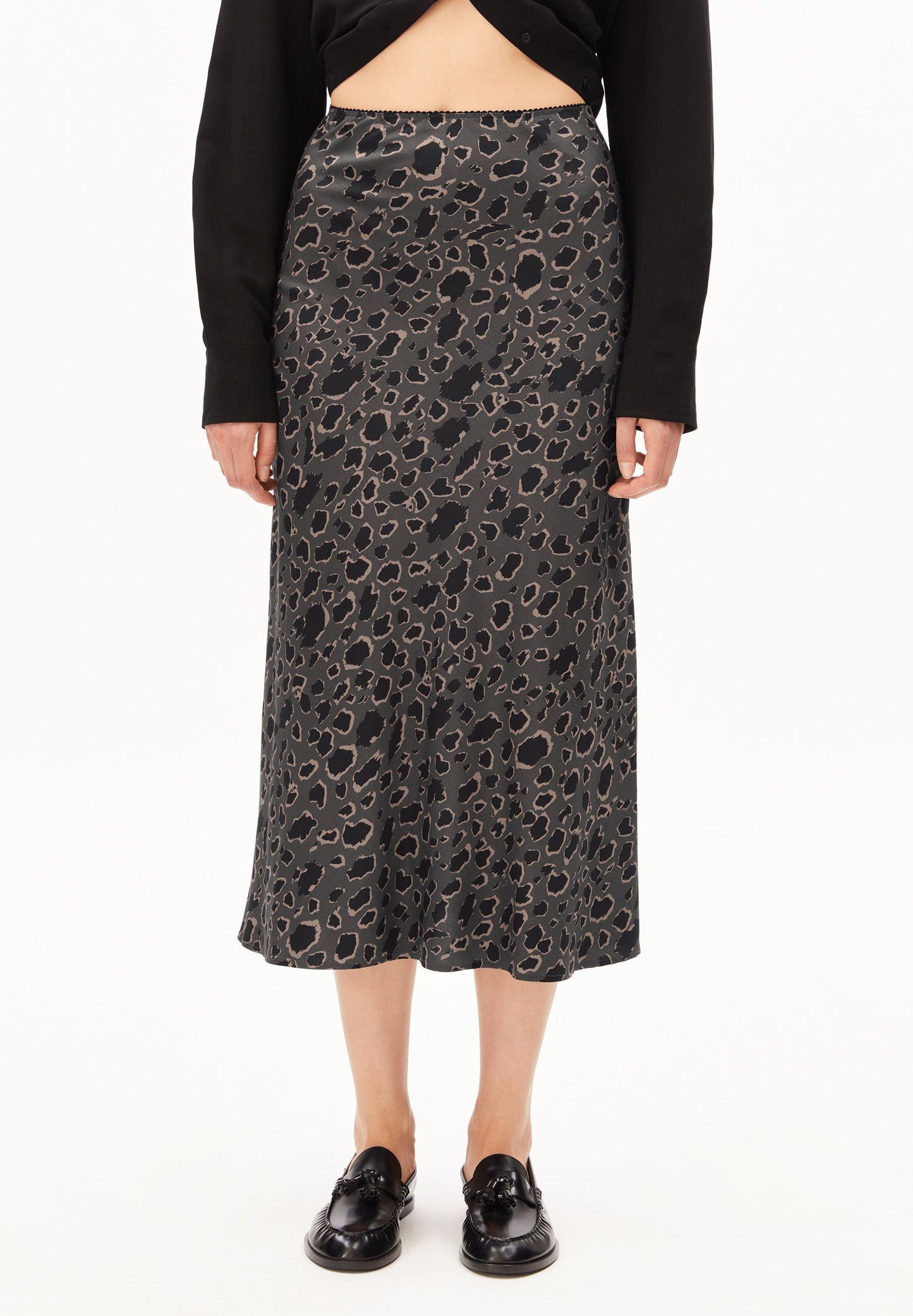 Leo Lenovaa Slip-skirt (Dark Steel-blac)