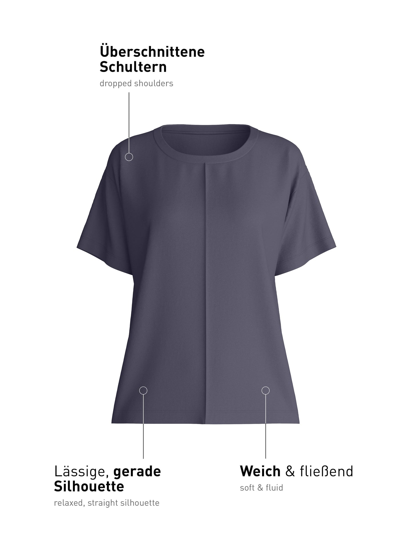 WOMEN Shirt short-sleeve (Graystone)