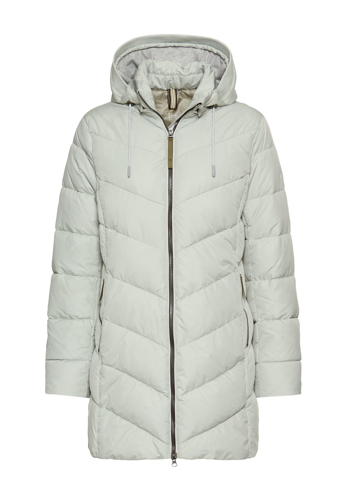 Wattierte Jacke mit abnehmbarer Kapuze (Light Sage)