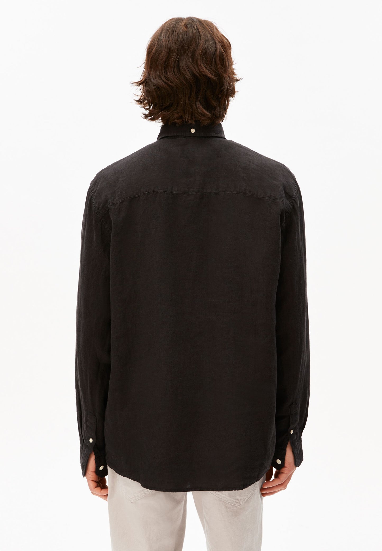 Linen Longsleeve Shirt (Black)