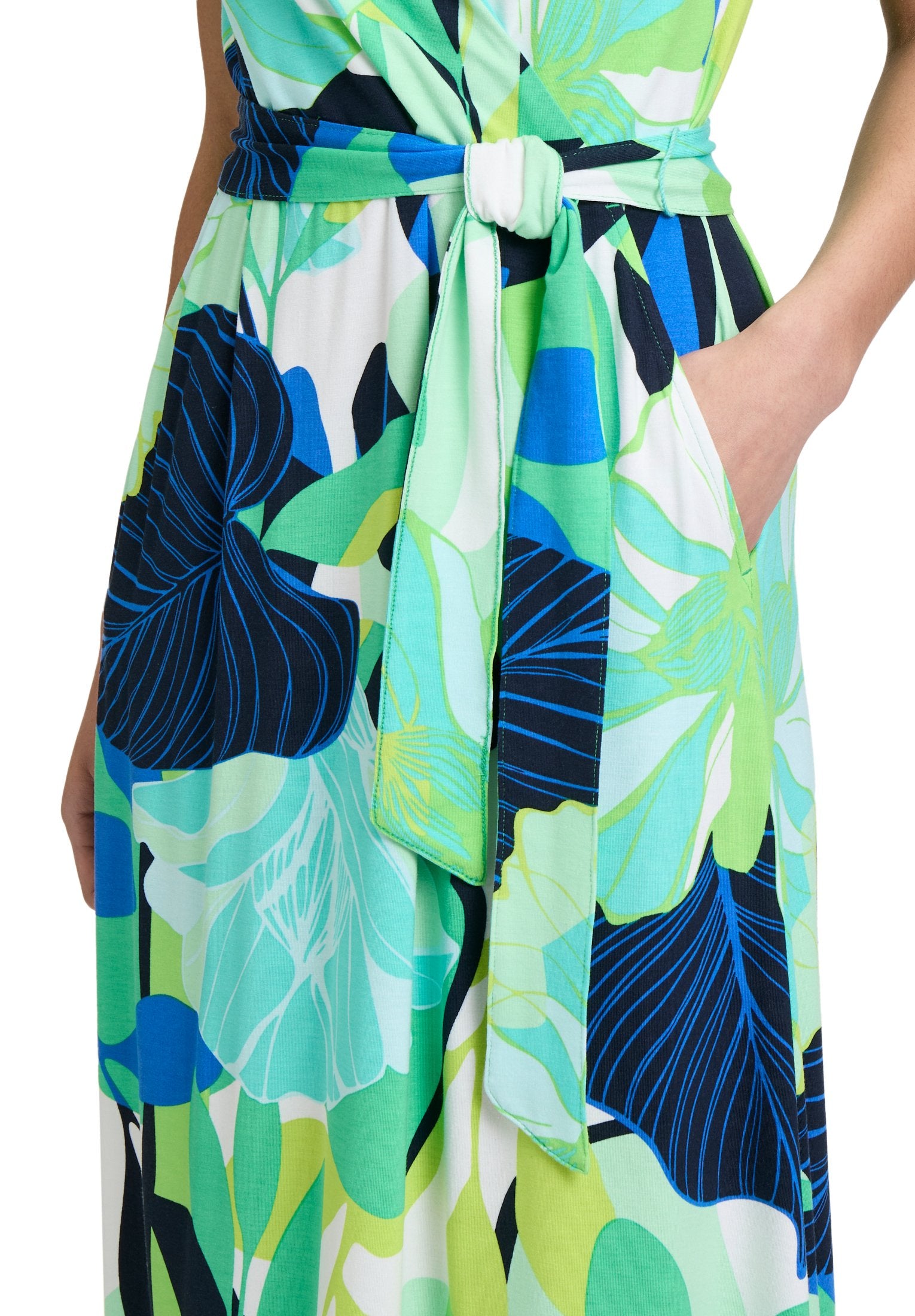Jerseykleid (Green/blue)