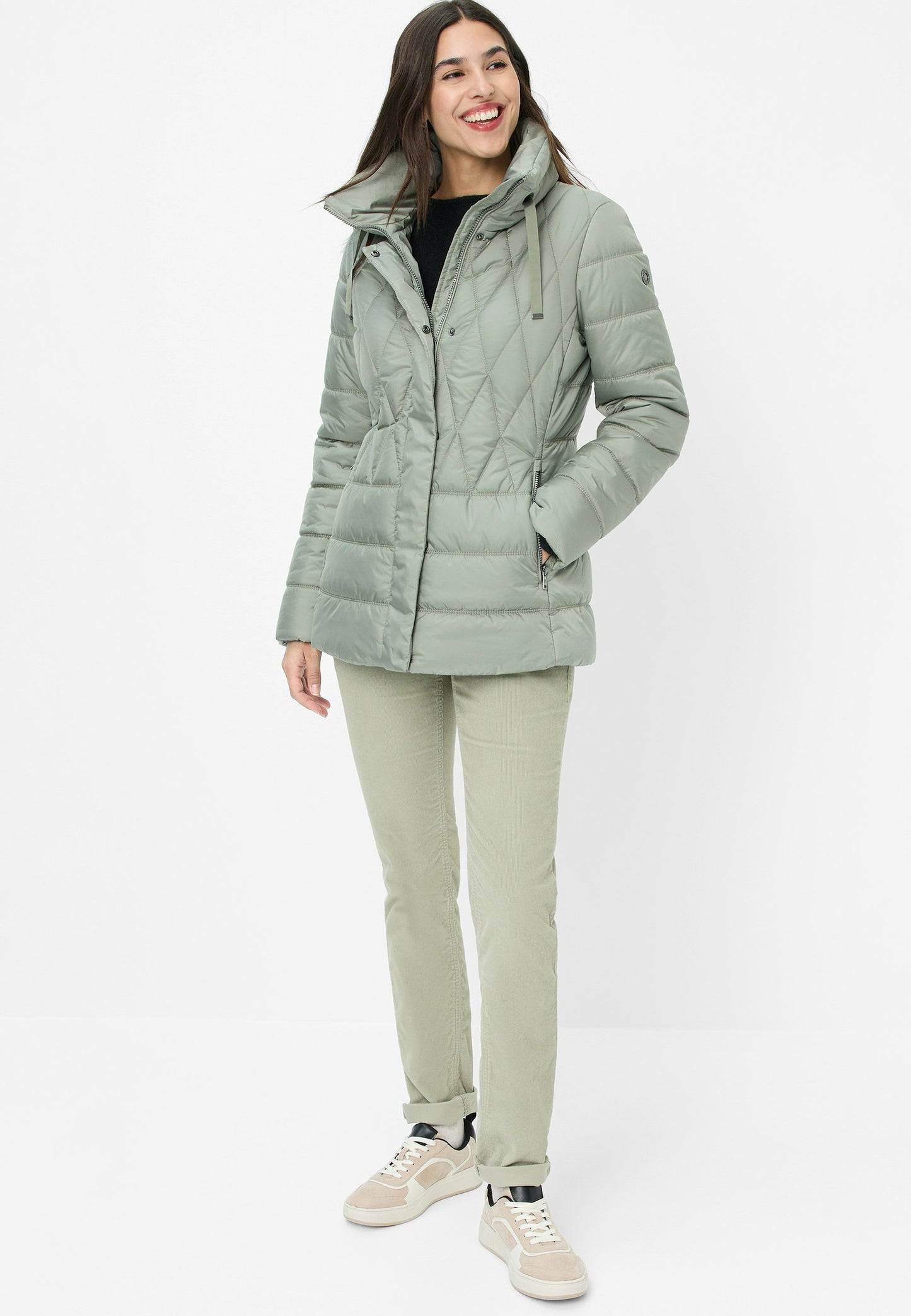 Thermofleecesteppjacke (Gruen)