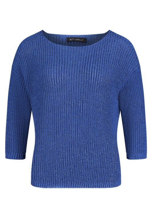 Basic-Strickpullover (Adria Blue)