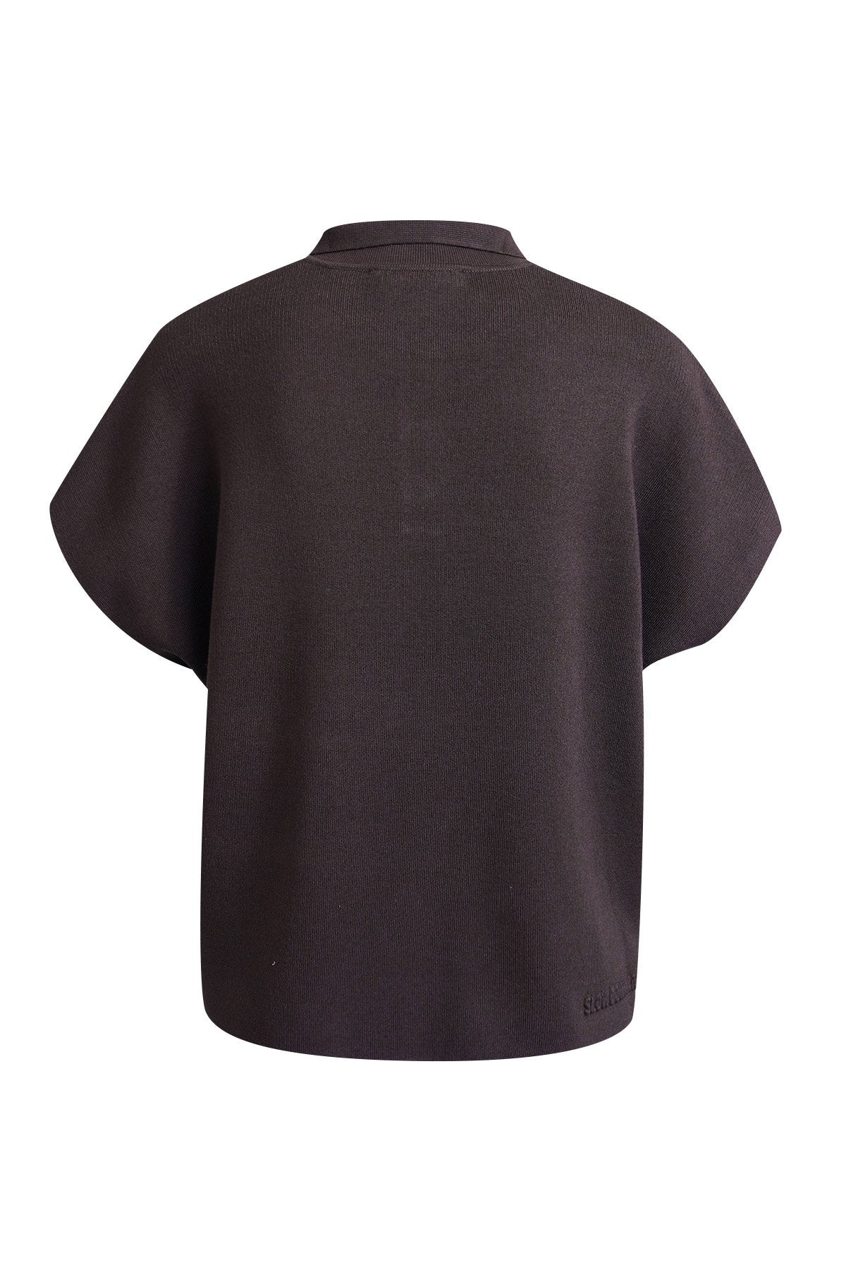 Polo Collar Cape (Dark Choc)