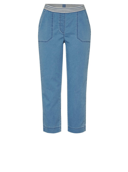 Sue Jogpants 3/4 (Blue Bleached)