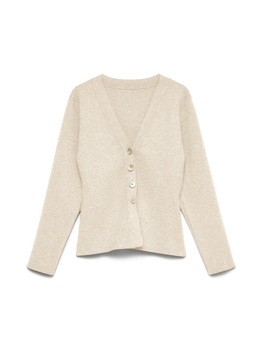 Vmmille Ls V-neck Cardigan Noos (Birch)