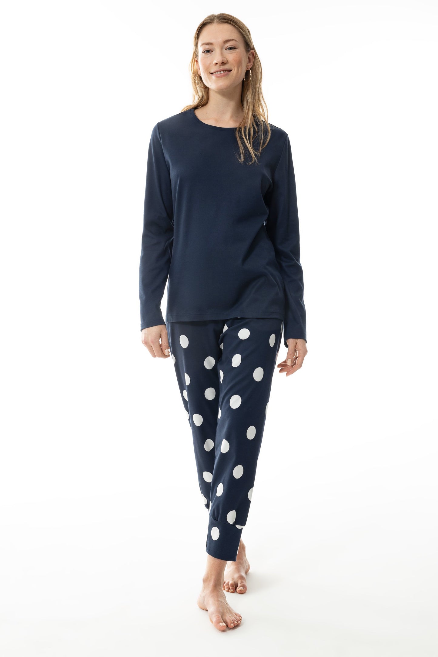 pyjama 7/8 length, long sleeve (Night Blue)