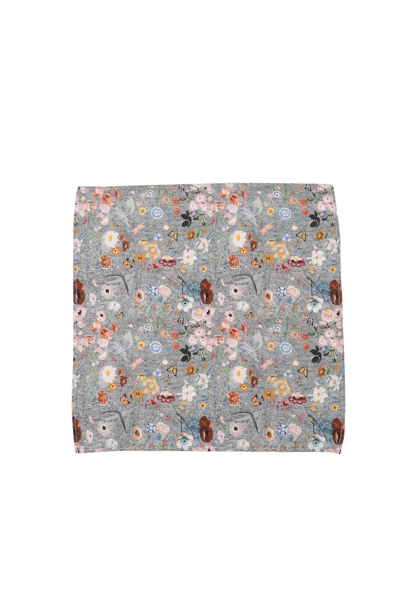 Einstecktuch Blume (Fb.1 M-grau)