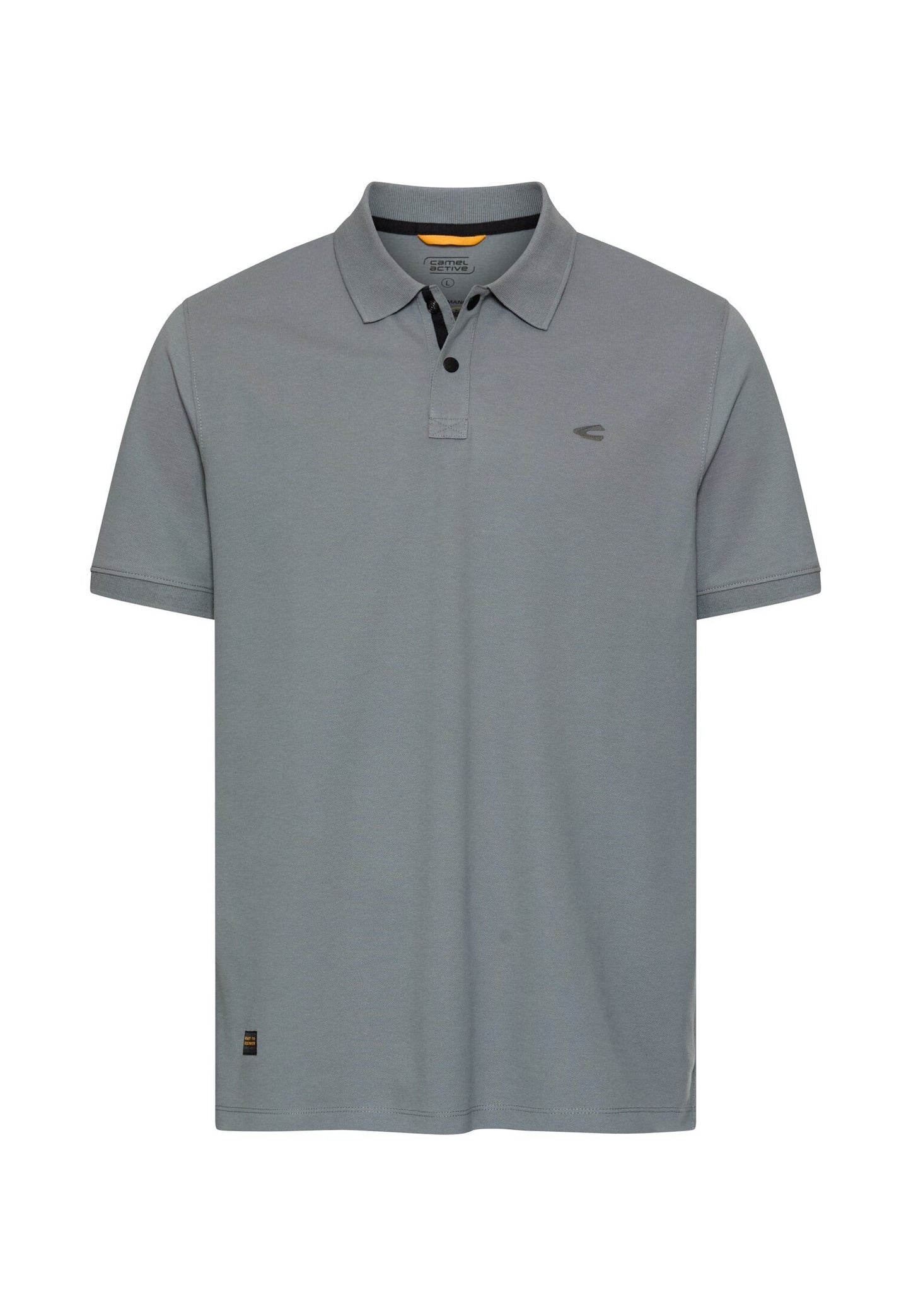 Poloshirt mit Kontrastdetails (Stormy Blue)