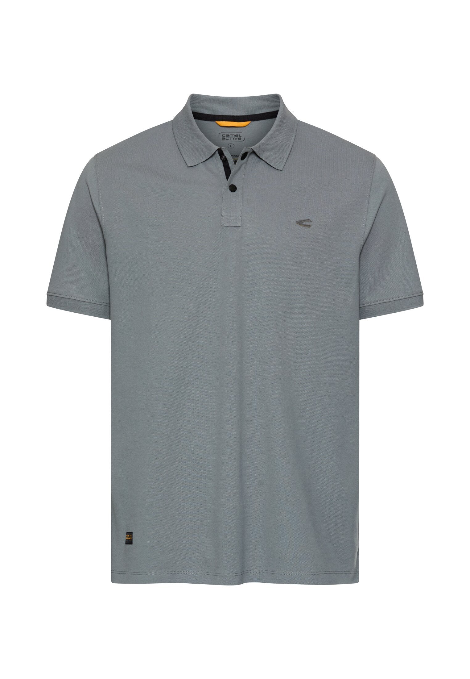 Poloshirt mit Kontrastdetails (Stormy Blue)