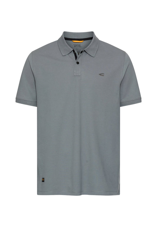 Poloshirt mit Kontrastdetails (Stormy Blue)