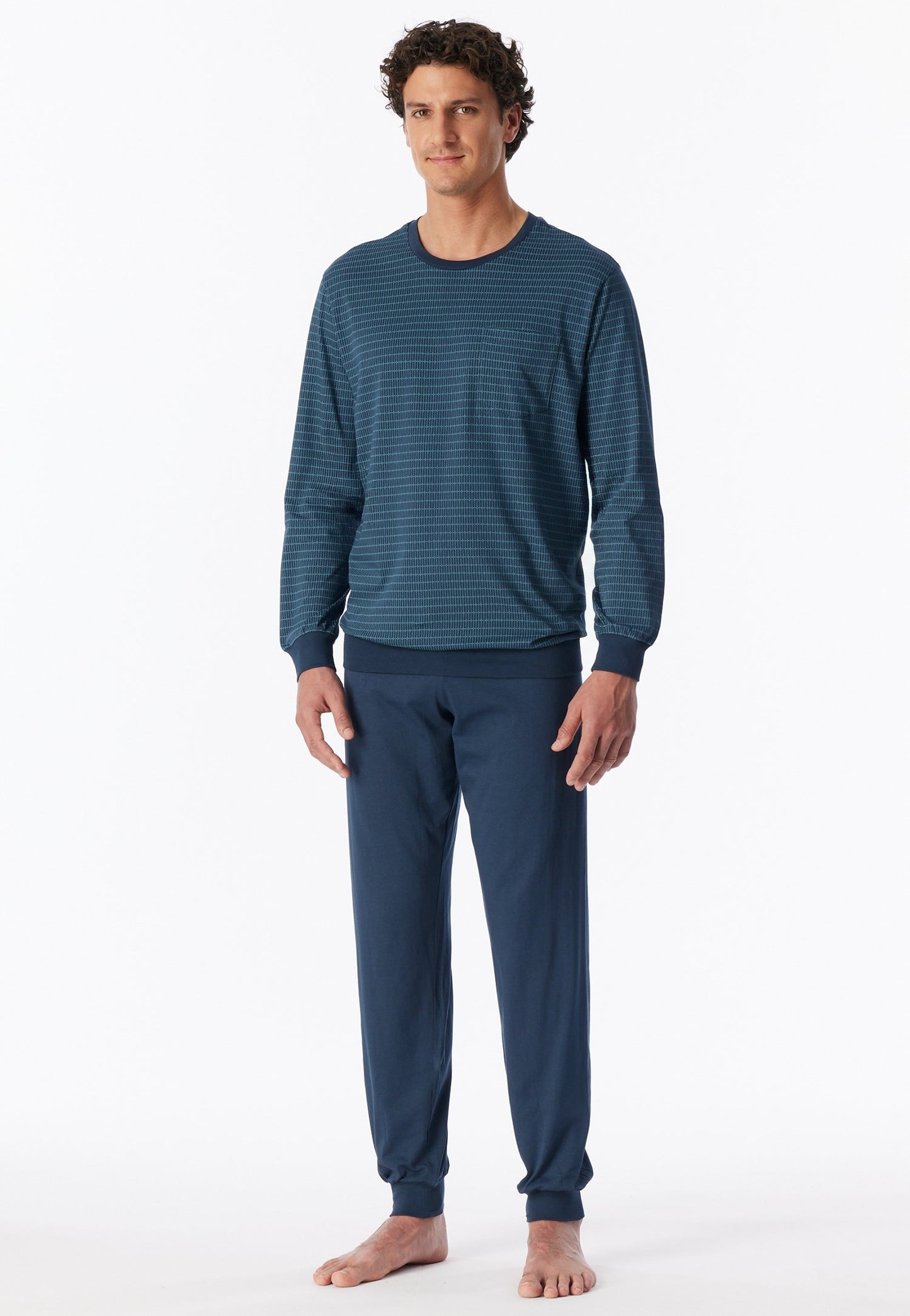 Schlafanzug lang (Deep Blue)
