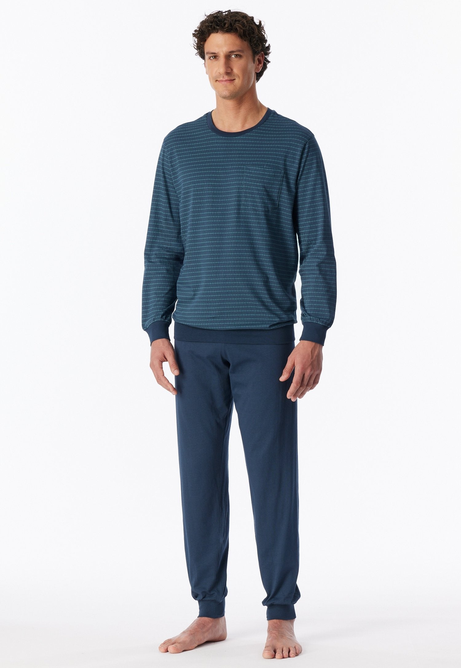Schlafanzug lang (Deep Blue)