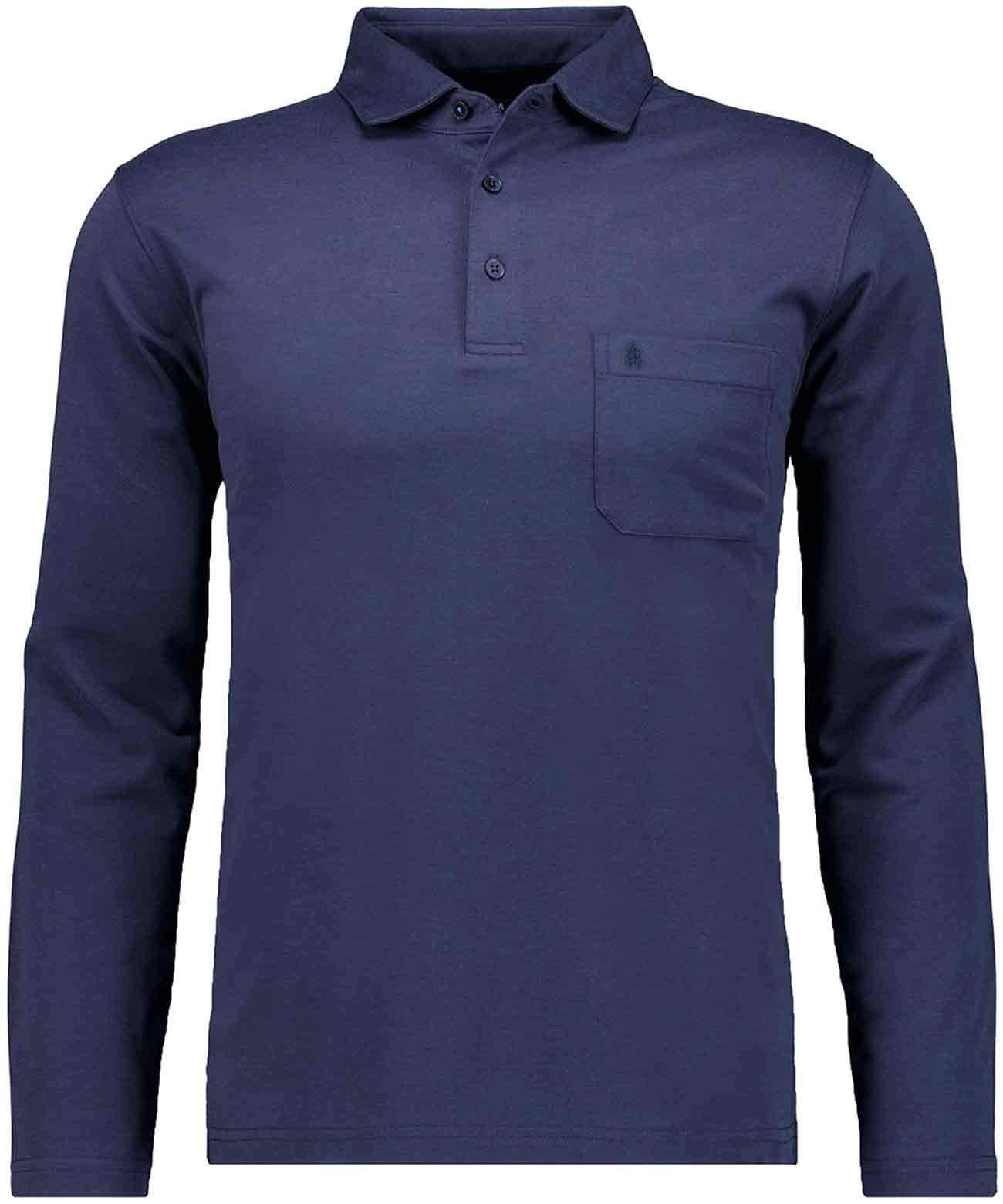Softknit-Polo Kent-Kragen, Velvet-Touch (Marine)