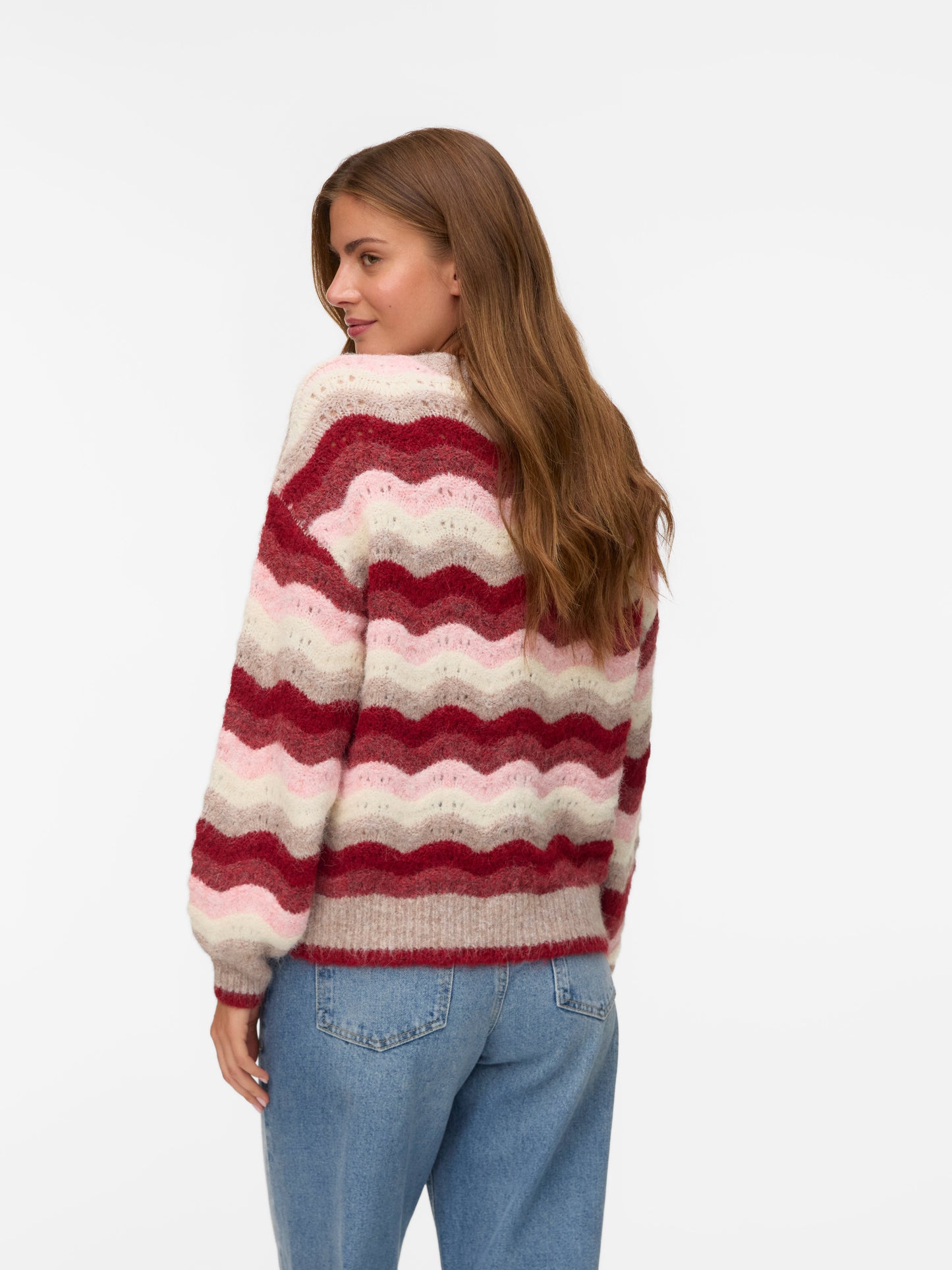 Vmdoja Ls O-neck Pullover Boo (Moon Rock/)