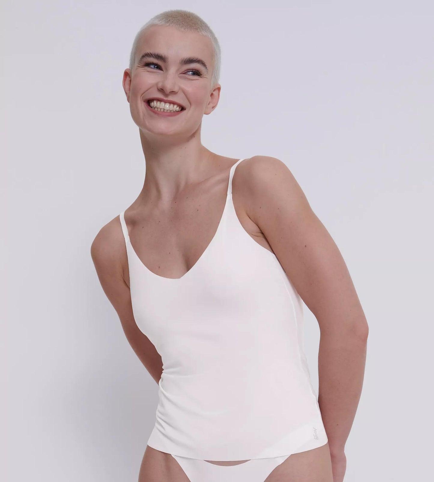 sloggi ZERO Feel 2.0 Spaghetti Top (00gz Silk White)
