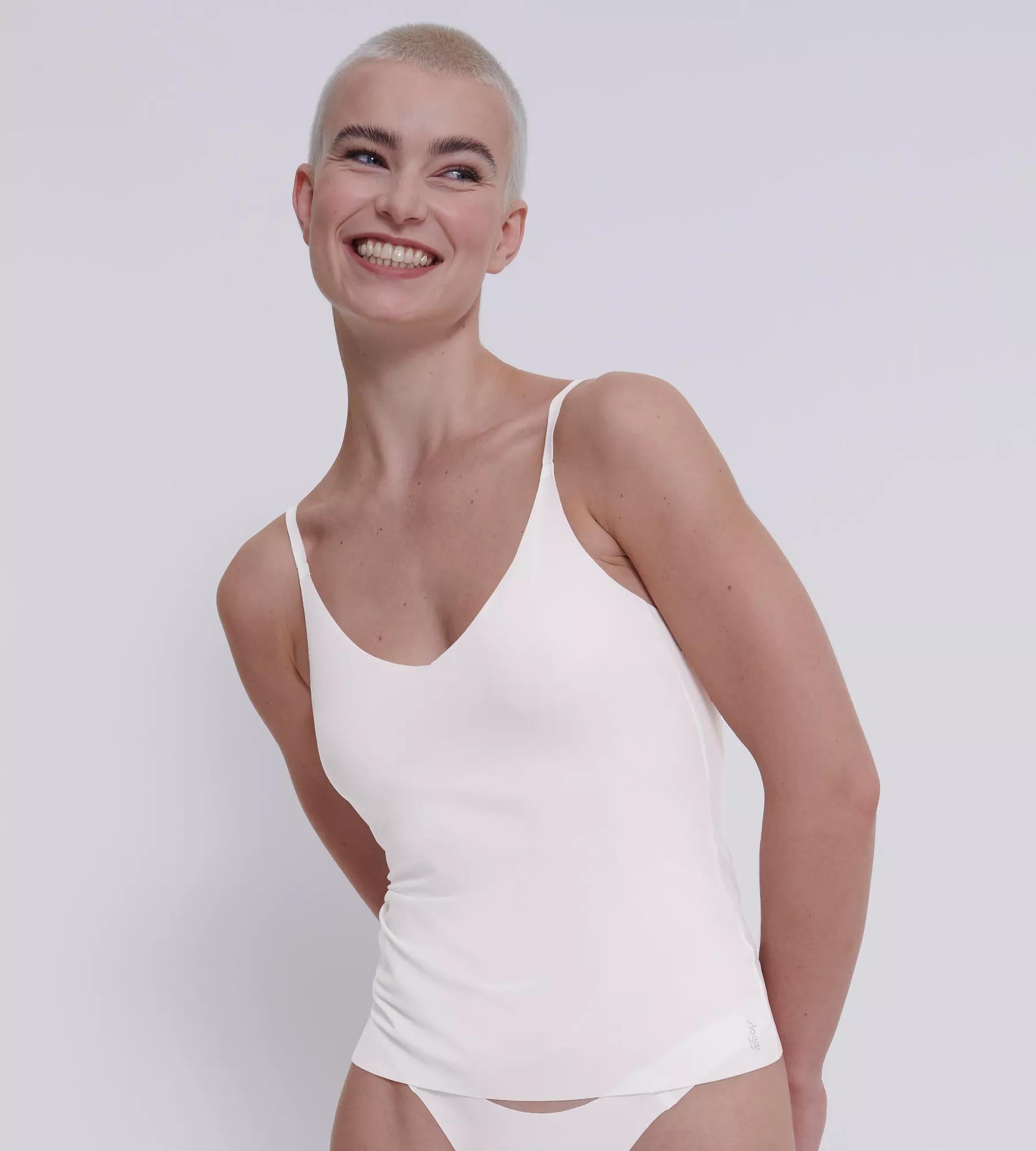 sloggi ZERO Feel 2.0 Spaghetti Top (00gz Silk White)