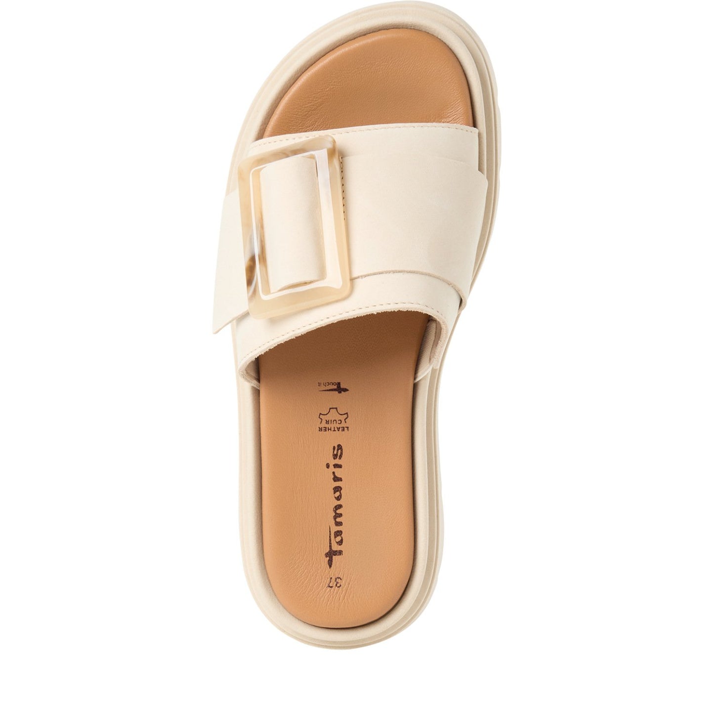 Pantolette (Ivory Nubuc)