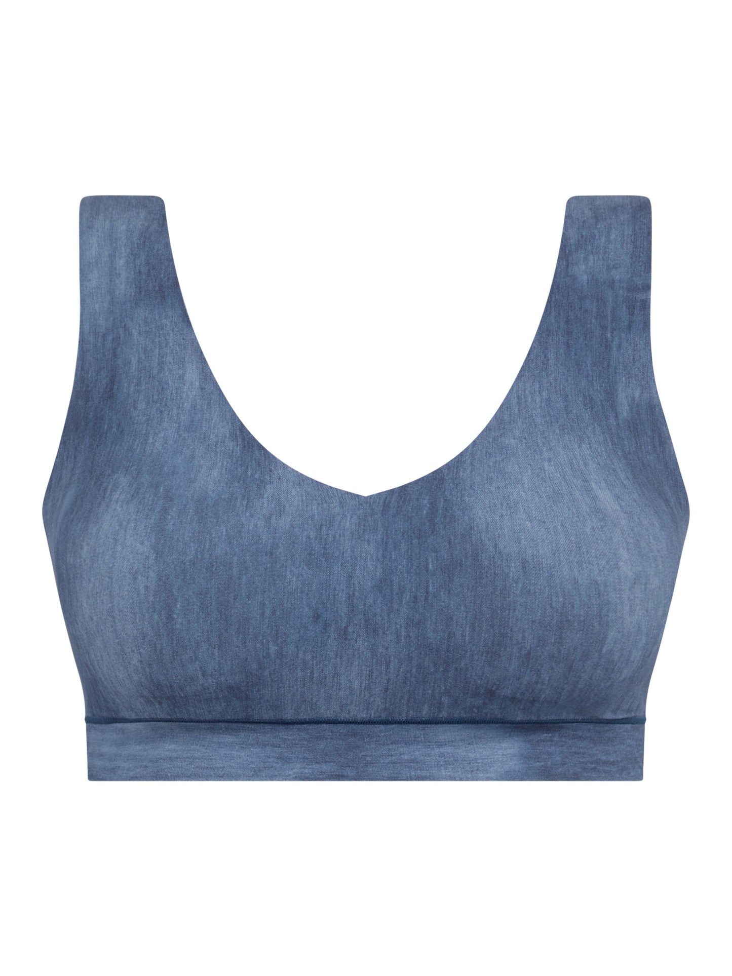 SOFTSTRETCH Bustier mit Soft Cups (Blue Denim Print)